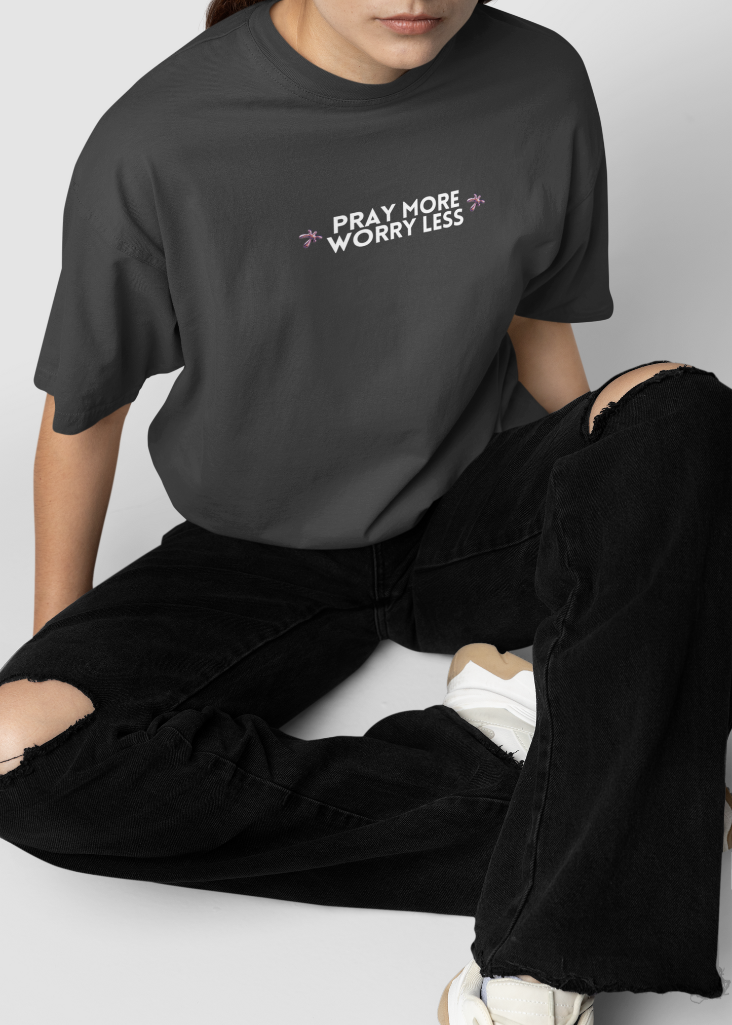 PRAY MORE, WORRY LESS TEE