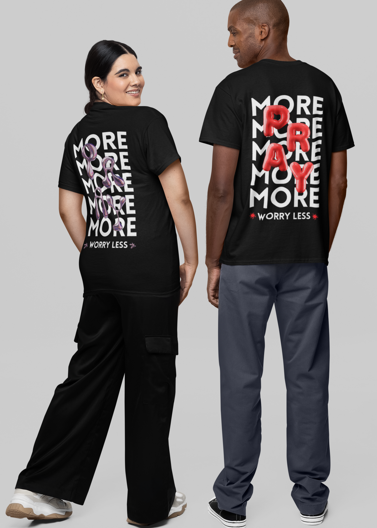PRAY MORE, WORRY LESS TEE